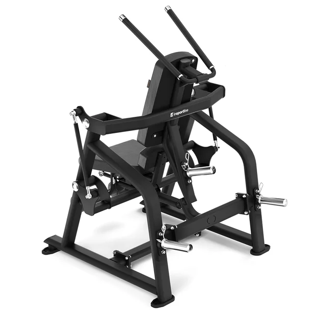 Ülő hasizom erősítő gép inSPORTline Velocer tárcsasúlyos, robusztus felépítés, ergonomikus párnázás, 3 pozícióban állítható ülés, acélszerkezet
