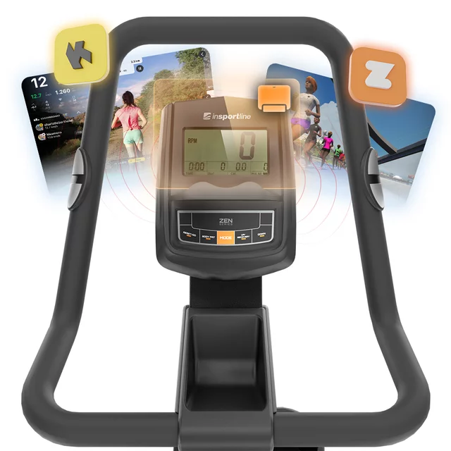 Stepper inSPORTline ZenPeak 50, LED kijelző, Body Fat és Recovery programok, beépített pulzusérzékelők, Zwift és a Kinomap okosalkalmazások