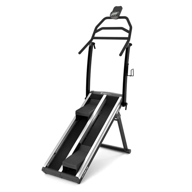 Fitness lépcső inSPORTline ZenPeak 80, csúszásgátló lépcsőfelület, áttekinthető LCDkijelző, elektromágneses fékrendszer, valósághű lépcsőző szimuláció