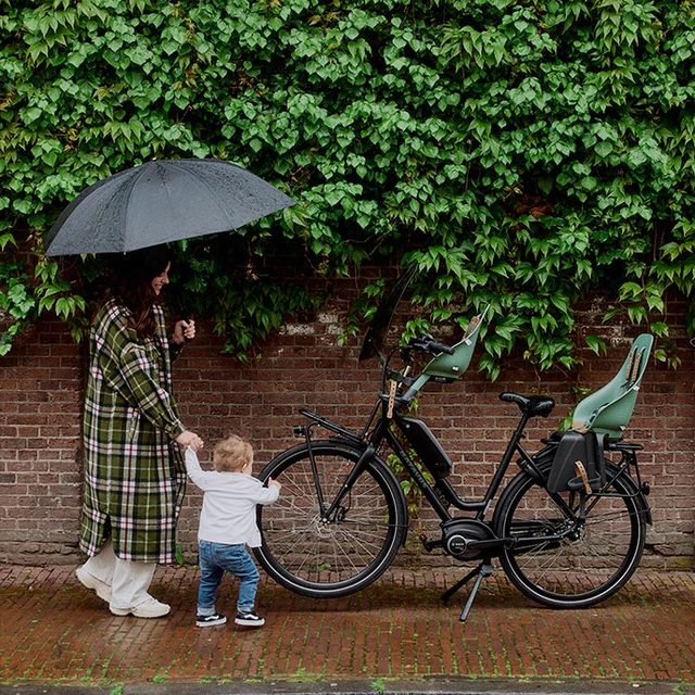 Első gyerek kerékpárülés szorító adapterrel Urban Iki - Koge barna/Kurumi barna