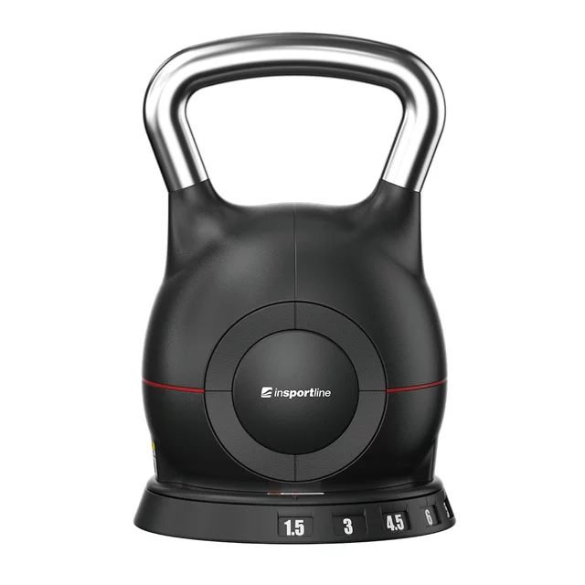 Állítható inSPORTline Xtrabell harangsúly 1,5–10 kg, 7 súly-állítási lehetőség, acél-öntvény, 1.5kg-3kg-4.5kg-6kg-7.5kg-9kg-10kg, minimalista design