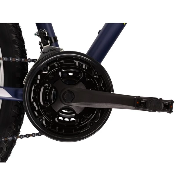 Hegyikerékpár Kross Hexagon 2.0 26" - modell 2022 - sötétkék/lime/szürke