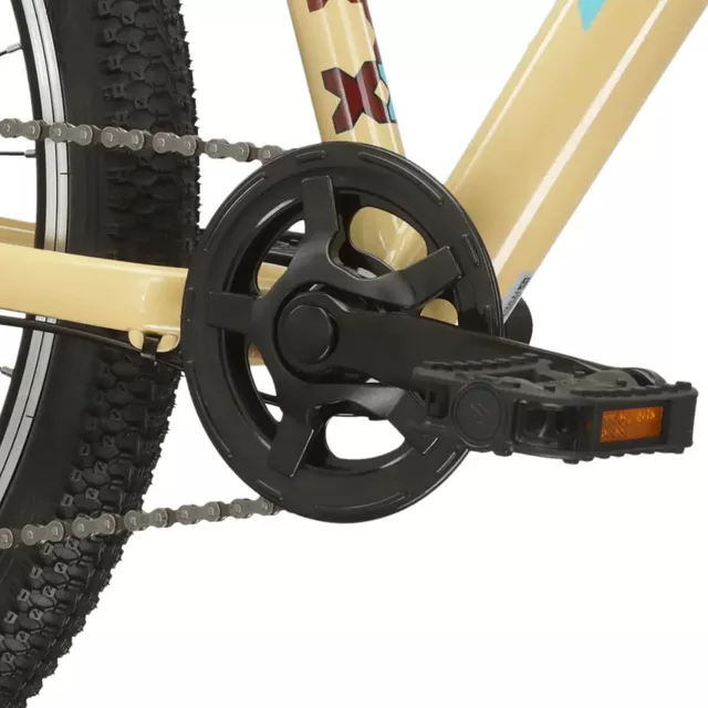 Junior kerékpár Kross LEVEL JR 1.0 24" Gen 007, előkészítés csomagtartóhoz, V-fékek, WANDA gumik, SELLE ROYAL nyereg - piros / tengeri / fényes