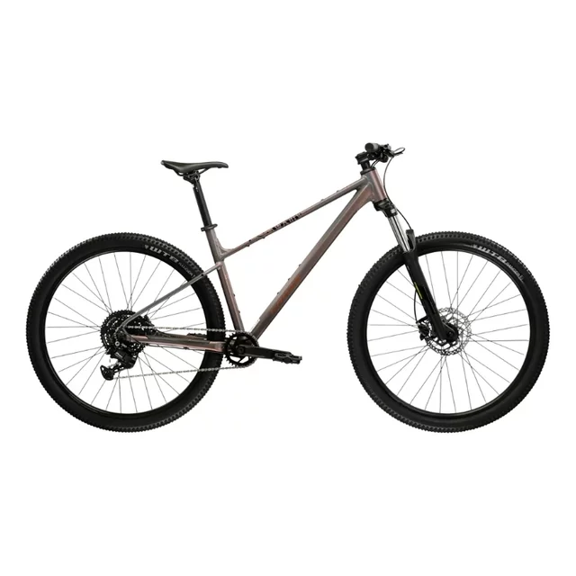 Hegyi kerékpár Kross Level X100  29"  2026, SR Suntour XCM 32 DS rugózó villa, Shimano MT200 hidraulikus tárcsafékek,  VELO Double Density markolatok - szürke / barna / matt - szürke / barna / matt