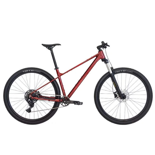 Hegyi kerékpár Kross Level X200  29" 2026, SR SUNTOUR XCM DS LO rugózott villa, VELO Double Density markolatok, WTB Ranger Comp gumiabroncsok - gesztenye / piros / fényes - gesztenye / piros / fényes