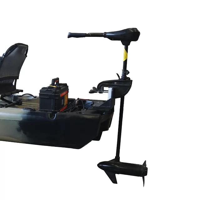 Elektromos csónakmotor inSPORTline A43 55lb/636W/12V, összecsukható kialakítás, hátsó rögzítés, alacsony fogyasztás, háromlapátos hajócsavar