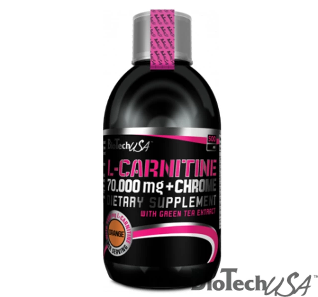 BioTech L-Carnitine + Chrome 70.000 mg narancs