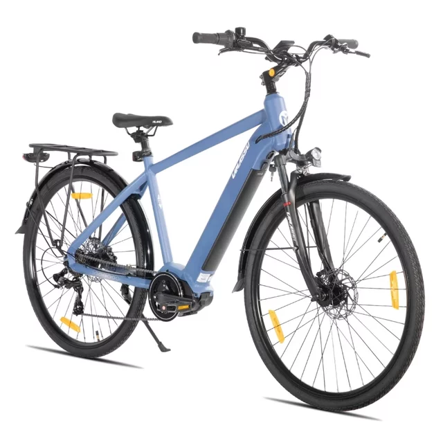 Elektromos túrakerékpár Lamassu Allanton 27,5" 374Wh, akár 80 km hatótávolság, 3 segédmóddal rendelkező TFT-kijelző, hidraulikus tárcsafékek - kék - kék