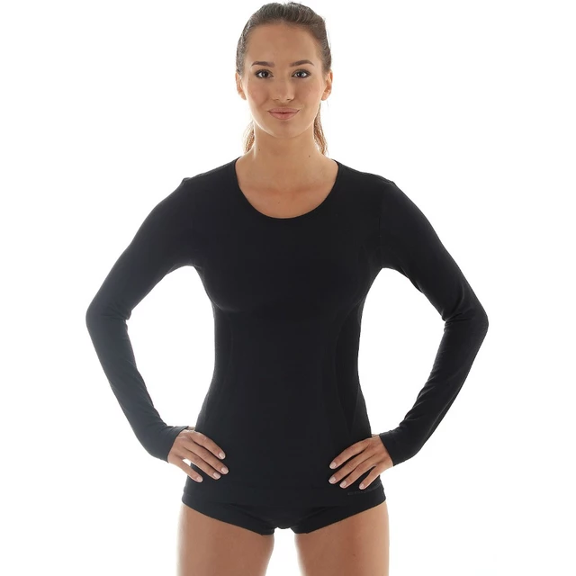 Női hosszú ujjú trikó Brubeck - szürke