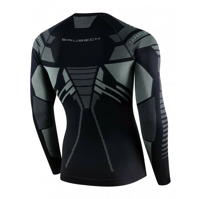 Funkcionális hosszú ujjú felső  Brubeck Dry - Grafit/Kék