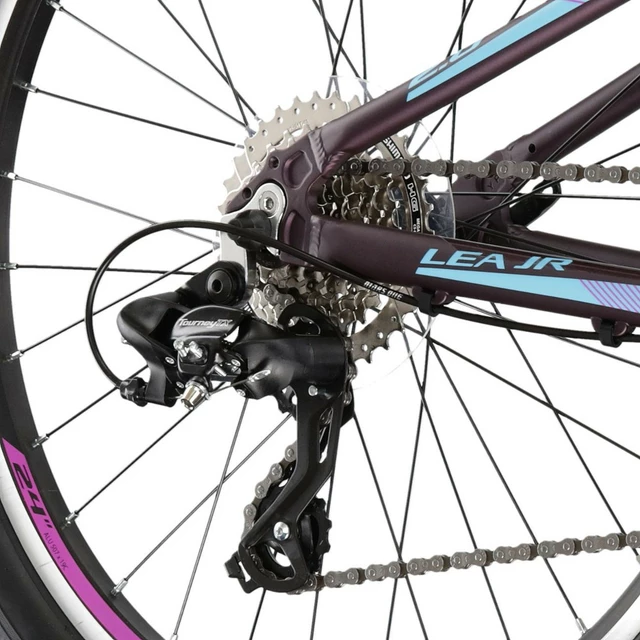 Junior lányka kerékpár Kross LEA JR 2.0 24" - modell 2022 - szürke/türkiz