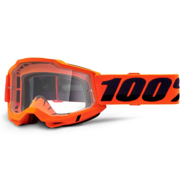 Motocross szemüveg 100% Accuri 2 - Mifflin sötétkék, átlátszó plexi