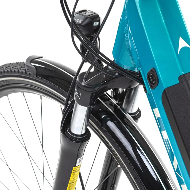 Városi elektromos kerékpár Levit Musca Urban MX 468 28" - 2024 - Türkiz gyöngy