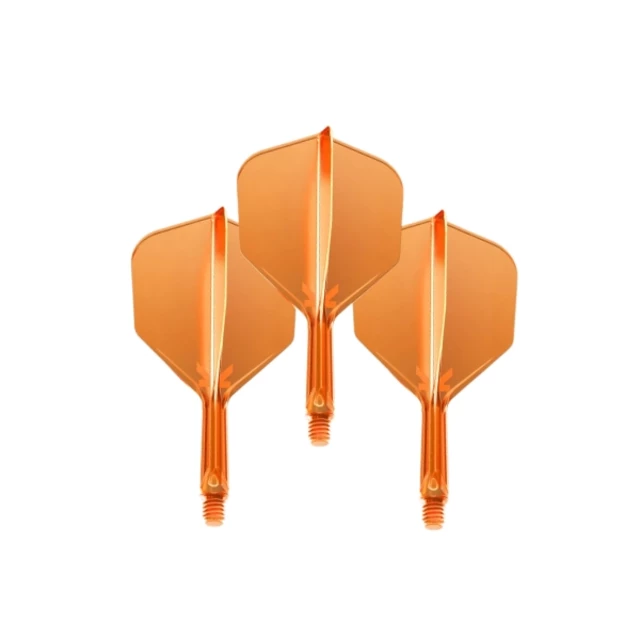 Dart nyíl Target K-Flex Neon No.6 Medium 3 db - fluoreszkáló narancssárga