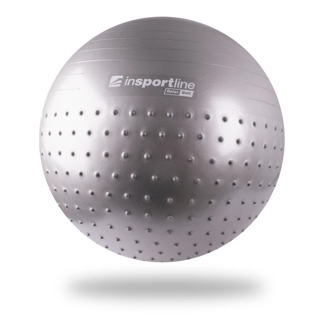 Gimnasztikai labda inSPORTline Relax Ball 75 cm - szürke