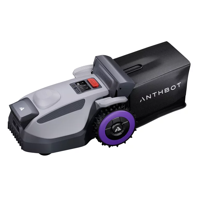 Anthbot N8 vezeték nélküli robotfűnyíró (1500 m²) lombgyűjtővel, vezérlés okosalkalmazáson keresztül, Edge Trimming funkció,  23 literes gyűjtőtartály