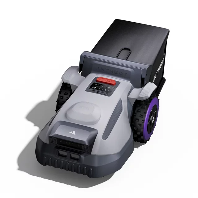 Anthbot N8 vezeték nélküli robotfűnyíró (1500 m²) lombgyűjtővel, vezérlés okosalkalmazáson keresztül, Edge Trimming funkció,  23 literes gyűjtőtartály