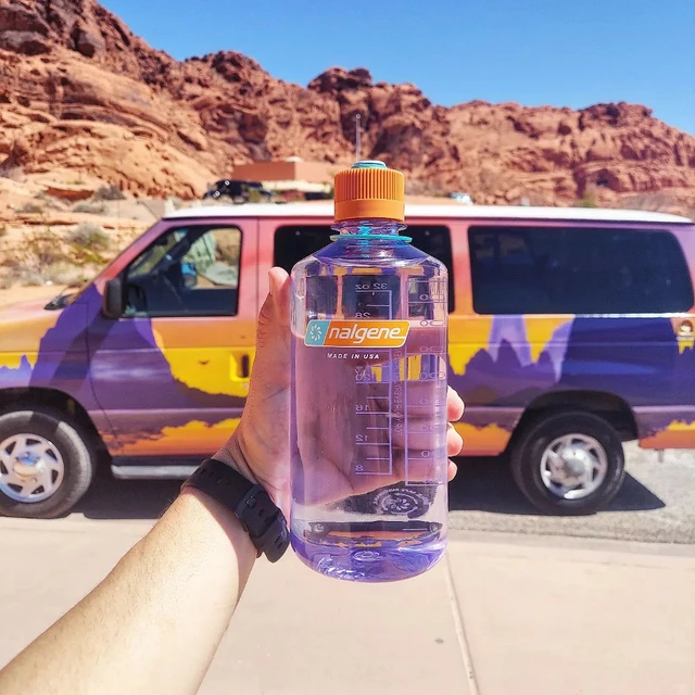 Outdoor kulacs NALGENE Narrow Mouth Sustain 1l