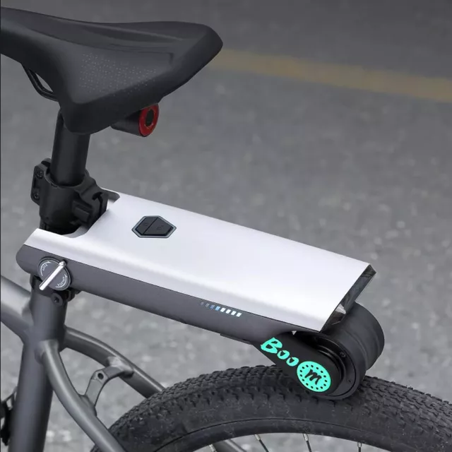 Kerékpár segédmotor P.wheel, könnyű és gyors telepítés, 50 km hatótávolság, Li-ion akkumulátor, 2 kg