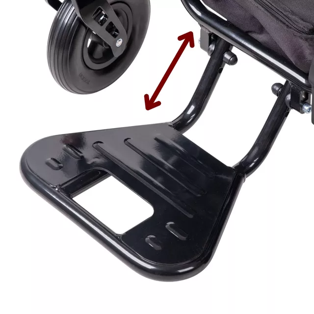 Elektromos kerekesszék dönthető háttámlával inSPORTline Hawkie Evo Plus II 700W, kartámasz, lábtartó, 6 km/h, extra hátsó kerekek