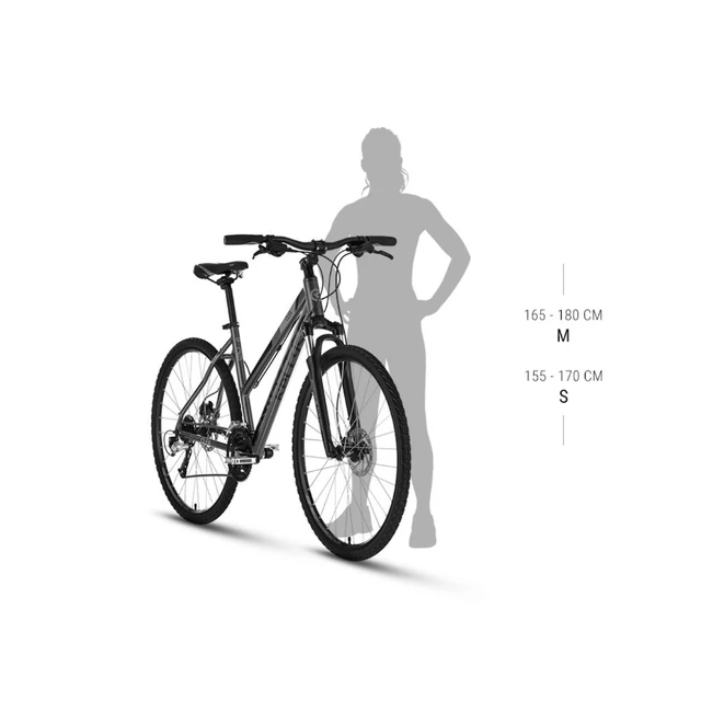 Női cross kerékpár KELLYS CLEA 90 28" 9.0 - Grafitszürke