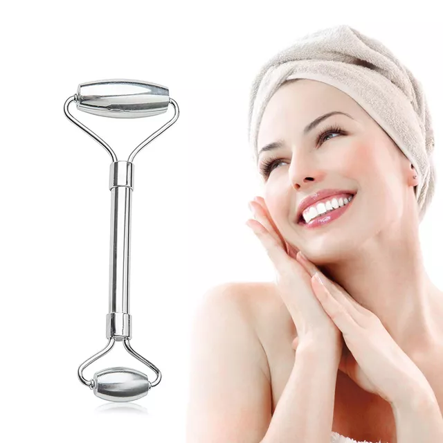 Fém masszázs készlet arcrollerrel és gua sha-val inSPORTline Comesta Set