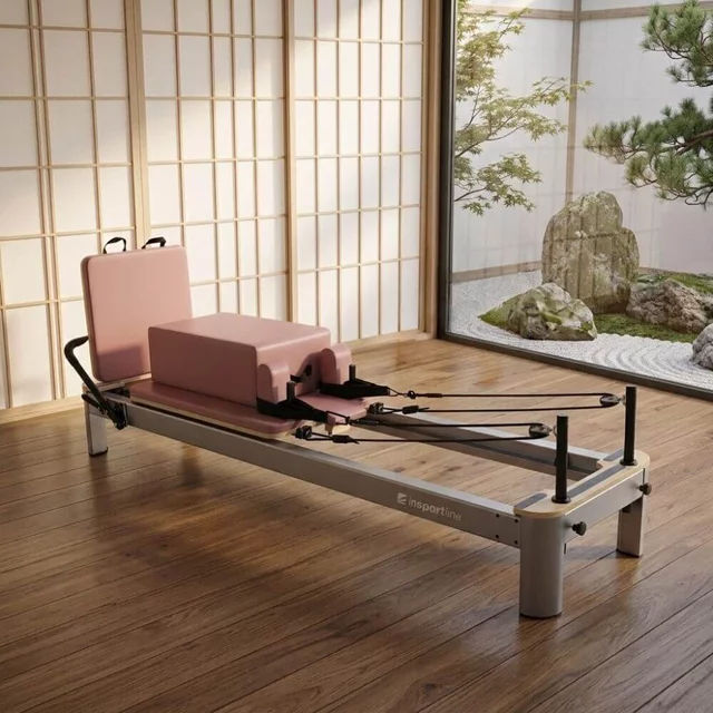 Pilates reformer inSPORTline Oquiler - rózsaszín