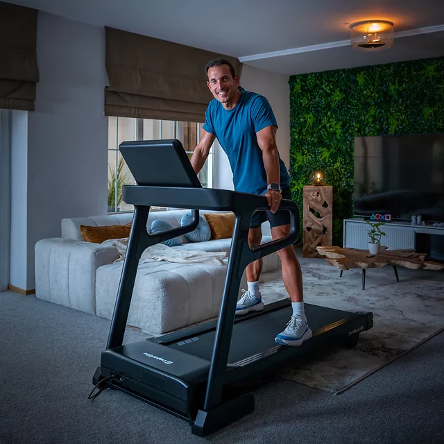 Futópad inSPORTline ZenRun 80, TFT képernyő, 4 lóerő, max.150kg, futófelület 150x51cm, 52 program, HRC, Kinomap, SilentBlock, okosfunkciók