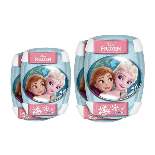 Könyök- és térdvédők Frozen II - világoskék, kényelmes párnázás, keményített műanyag