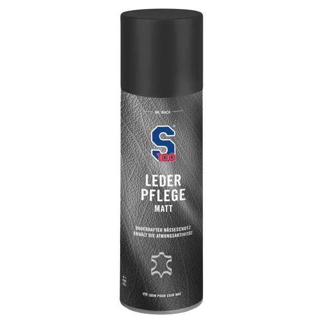 Ápoló és védőszer bőrhöz, velúrhoz és természetes matt felületekhez S100 Leather Care Matt 300 ml, megőrzi a légáteresztő képességet