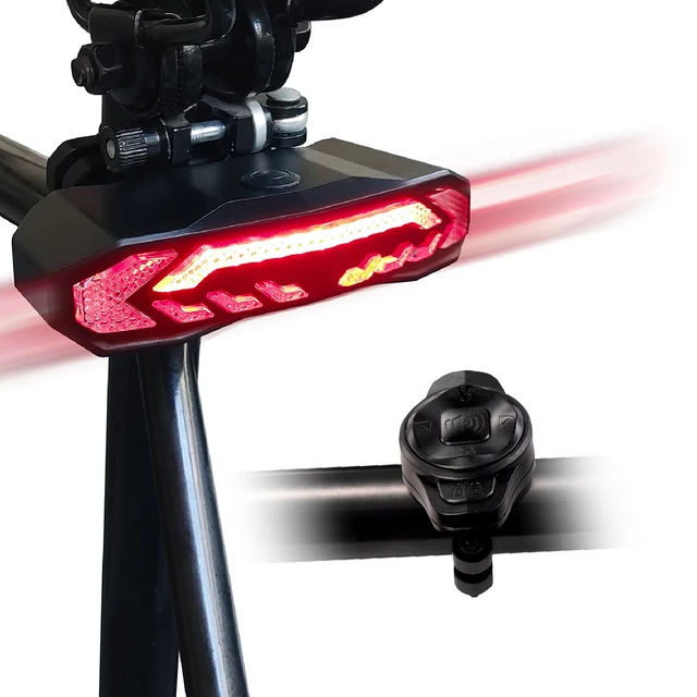 Hátsó kerékpár féklámpa riasztóval inSPORTline Suryah