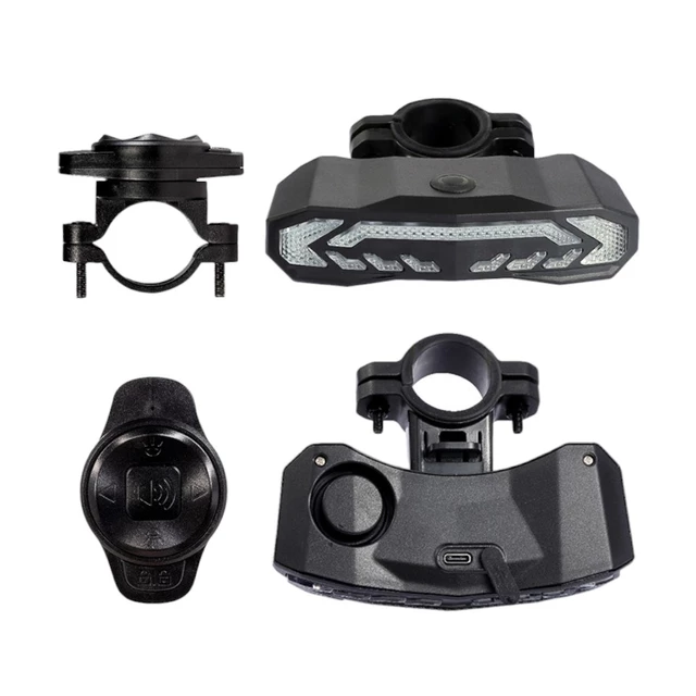 Hátsó kerékpár féklámpa riasztóval inSPORTline Suryah