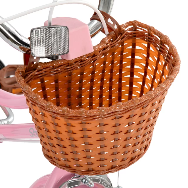 Gyermek kerékpár Joystar Stitch 14" kosárral és segédkerekekkel, 92-120 cm, alacsony átlépésű váz, kényelmes nyereg, strapabíró acélváz