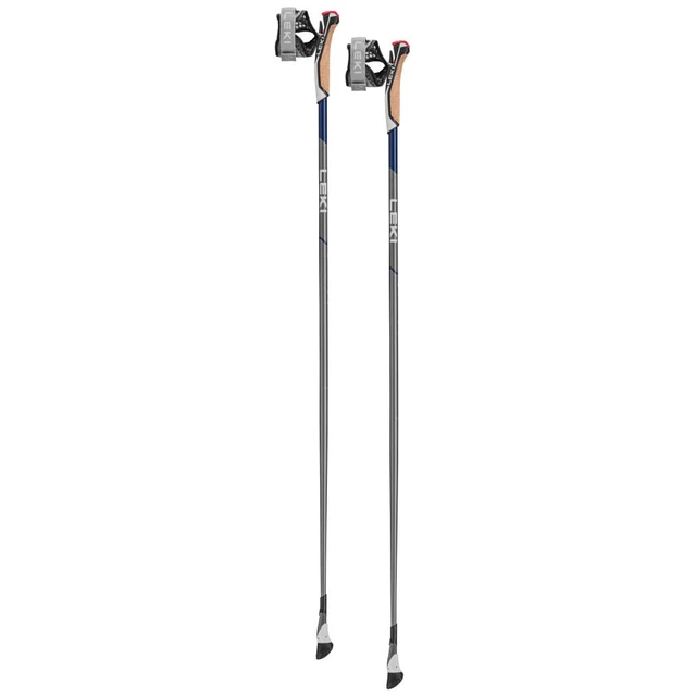 Nordic Walking bot LEKI Smart Flash, fix hosszúságú kivitel, 70%-os karbonszerkezet, ergonomikus Nordic Shark markolatok