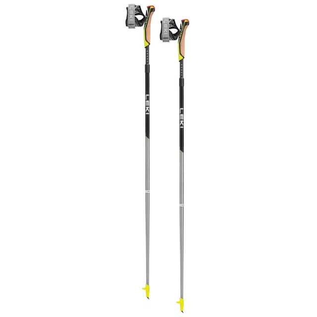 Nordic Walking bot LEKI Speed Pacer Vario, könnyen állítható hosszúság, ergonomikus Nordic Shark markolatok, Shark Frame Strap Mesh pántrendszer