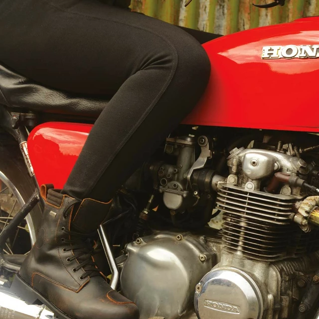 Női motoros Super Leggings 2.0 Extended fekete Oxford