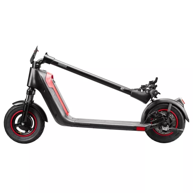 Elektromos roller kivehető akkumulátorral W-TEC SwapCharge 500W 10", alumínium ötvözet váz, 25 km/h,  38 km hatótáv, tárcsafék, állvány - piros