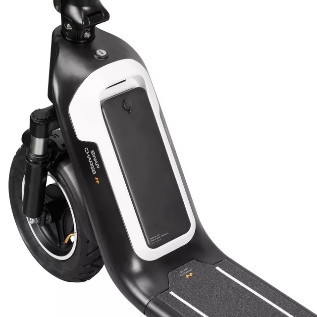 Elektromos roller kivehető akkumulátorral W-TEC SwapCharge 500W 10", alumínium ötvözet váz, 25 km/h,  38 km hatótáv, tárcsafék, állvány - piros