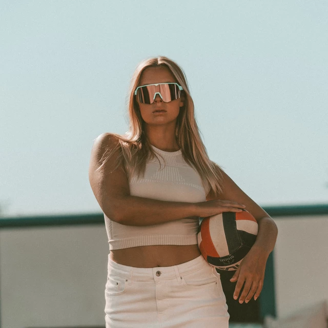 Sport napszemüveg Tripoint Trerikesröset - Turquoise Smoke /w Pink Multi Cat.3