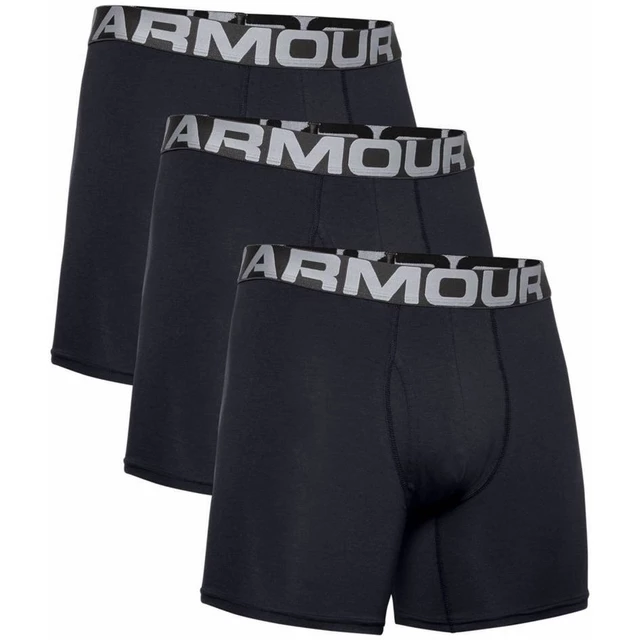 Férfi boxer alsó Under Armour Charged Cotton 6in 3 pár - Mod Gray Medium Heather