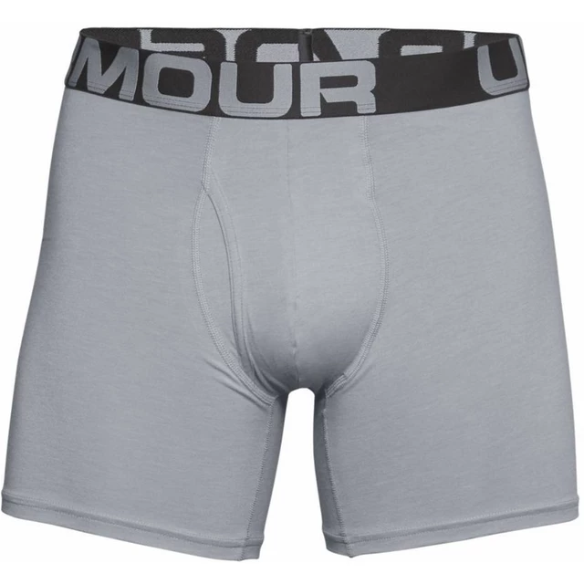Férfi boxer alsó Under Armour Charged Cotton 6in 3 pár - Mod Gray Medium Heather