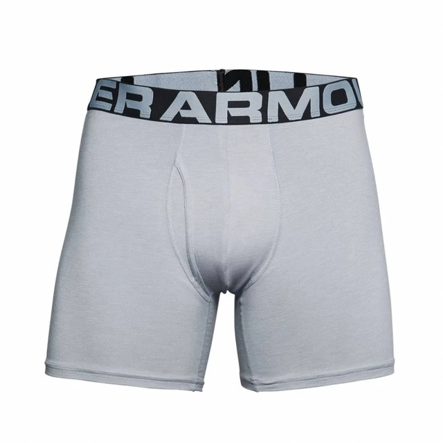Férfi boxer alsó Under Armour Charged Cotton 6in 3 pár - Mod Gray Medium Heather