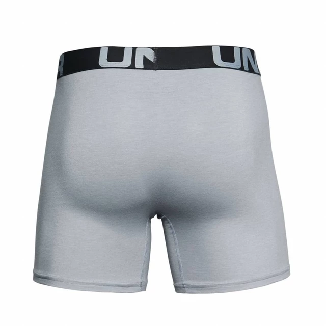 Férfi boxer alsó Under Armour Charged Cotton 6in 3 pár - Mod Gray Medium Heather