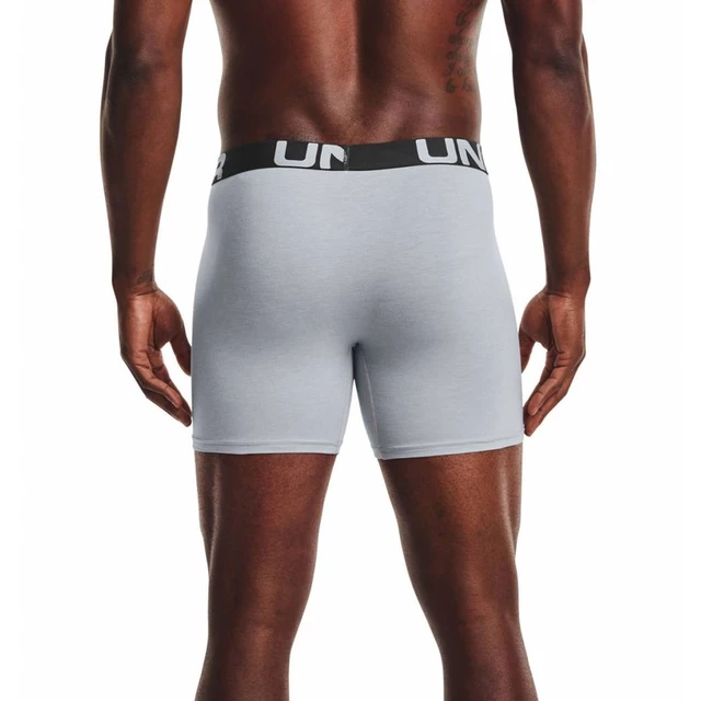 Férfi boxer alsó Under Armour Charged Cotton 6in 3 pár - Mod Gray Medium Heather