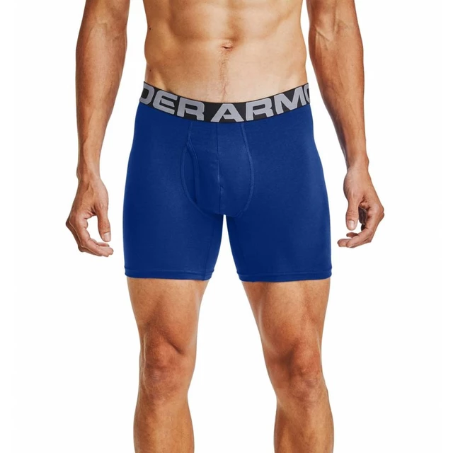 Férfi boxer alsó Under Armour Charged Cotton 6in 3 pár - Mod Gray Medium Heather