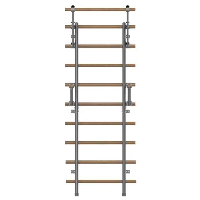 Bordásfal inSPORTline Wootaline 199x80 cm, húzódzkodóval és tolódzkodóval, szürke, falhoz rögzíthető, könnyű karbantartás, egyszerű összeszerelés