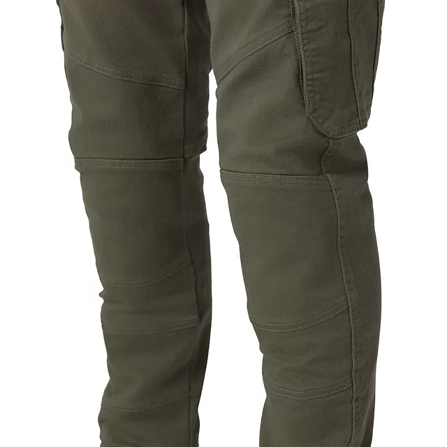 Motoros nadrág W-TEC Nuksan, levehető CE protektorok, övhurok, YKK cipzár, mosógépben mosható - zöld