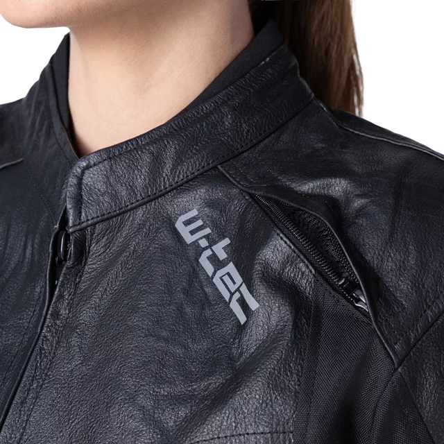 Női motoros dzseki W-TEC Durmana - fekete-rózsaszín
