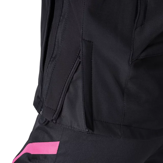 Női softshell motoros kabát W-TEC Annorack Lady, AirVent rendszer, Visionight fényvisszaverő elemek, szélálló softshell anyag, Air Mesh hálós bélés - fekete-homokszínű