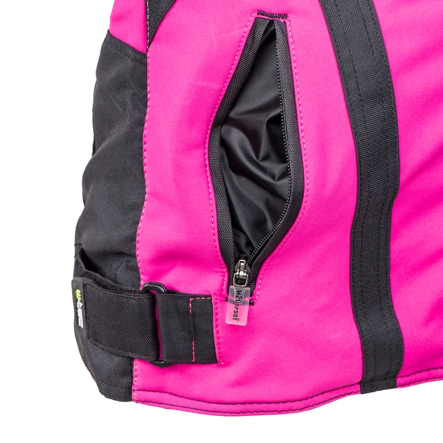 Női softshell motoros kabát W-TEC Alenalla - fekete-rózsaszín